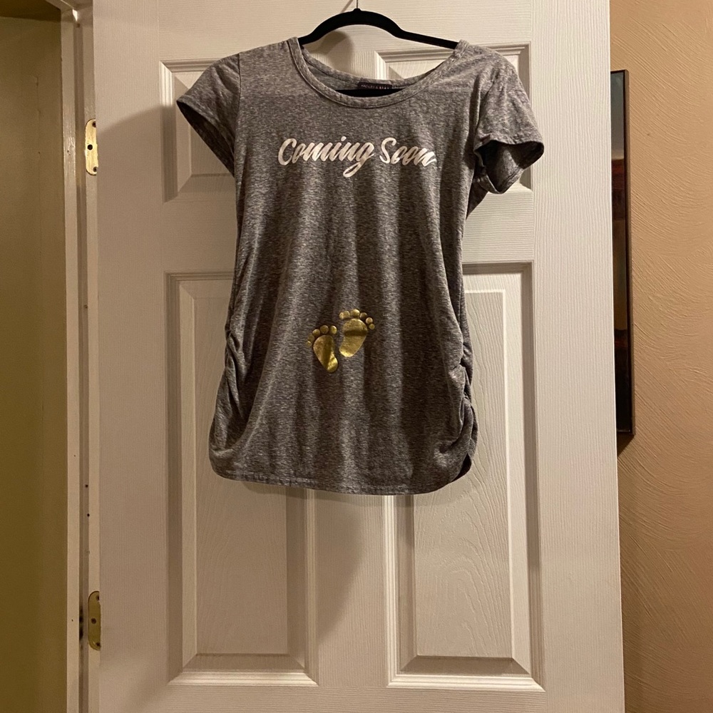 Coming soon maternity shirt